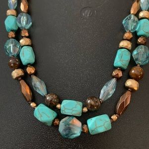 Natural stone necklace